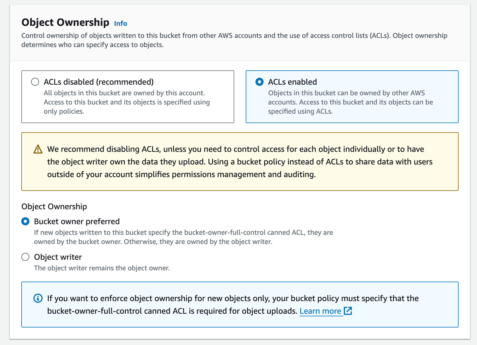 How to Offload WordPress Media Files to Amazon S3: Accelerate with Cloudflare CDN 16 ACLs Enabled in AWS S3 Bucket