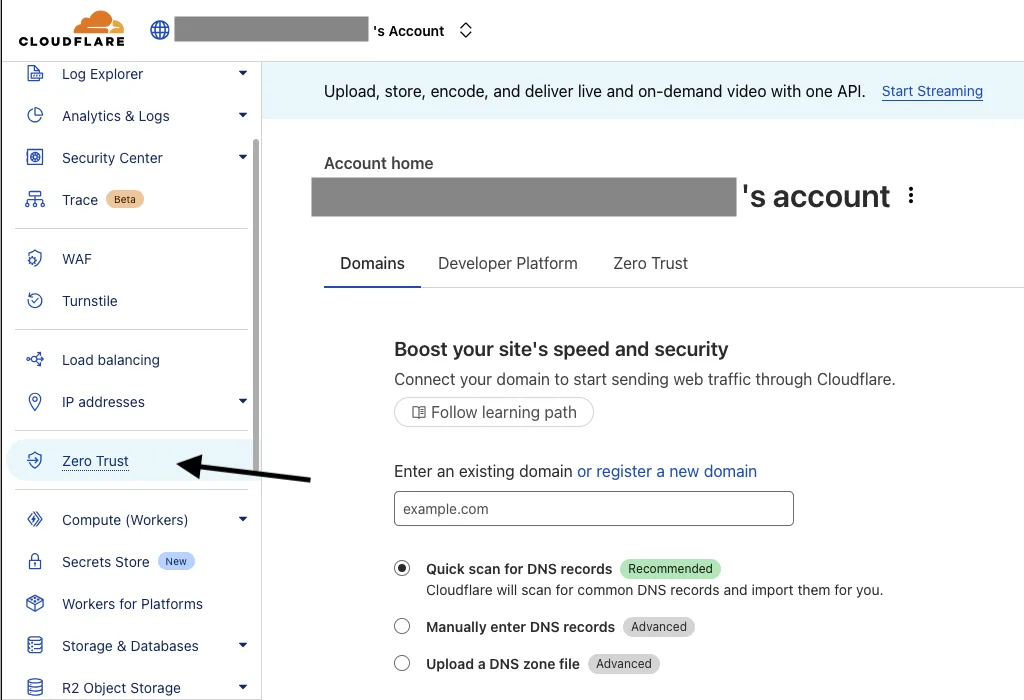 How to Secure WordPress Login Page Using Cloudflare Zero Trust 10 Cloudflare Zero Trust position in Cloudflare Dashboard
